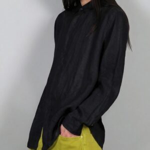 CAMICIA DI LINO NERO