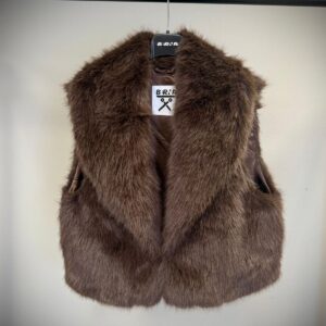 GILET ECOPELLICCIA MARRONE