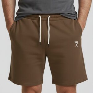 BERMUDA LOGATO SPORTSWEAR BAGGY FIT CAMMELLO
