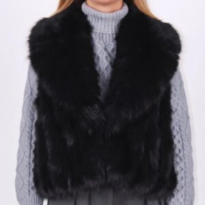 GILET ECOPELLICCIA NERO