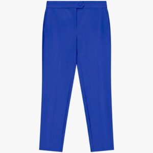 Pantaloni sartoriali linea affusolata con dettagli - Bluette