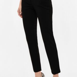 Pantaloni sartoriali linea affusolata con dettagli - Nero