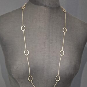 Collana fine con cerchi irregolari ORO ND