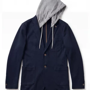 GIACCA CAPP. PIQUET STRETCH BLU