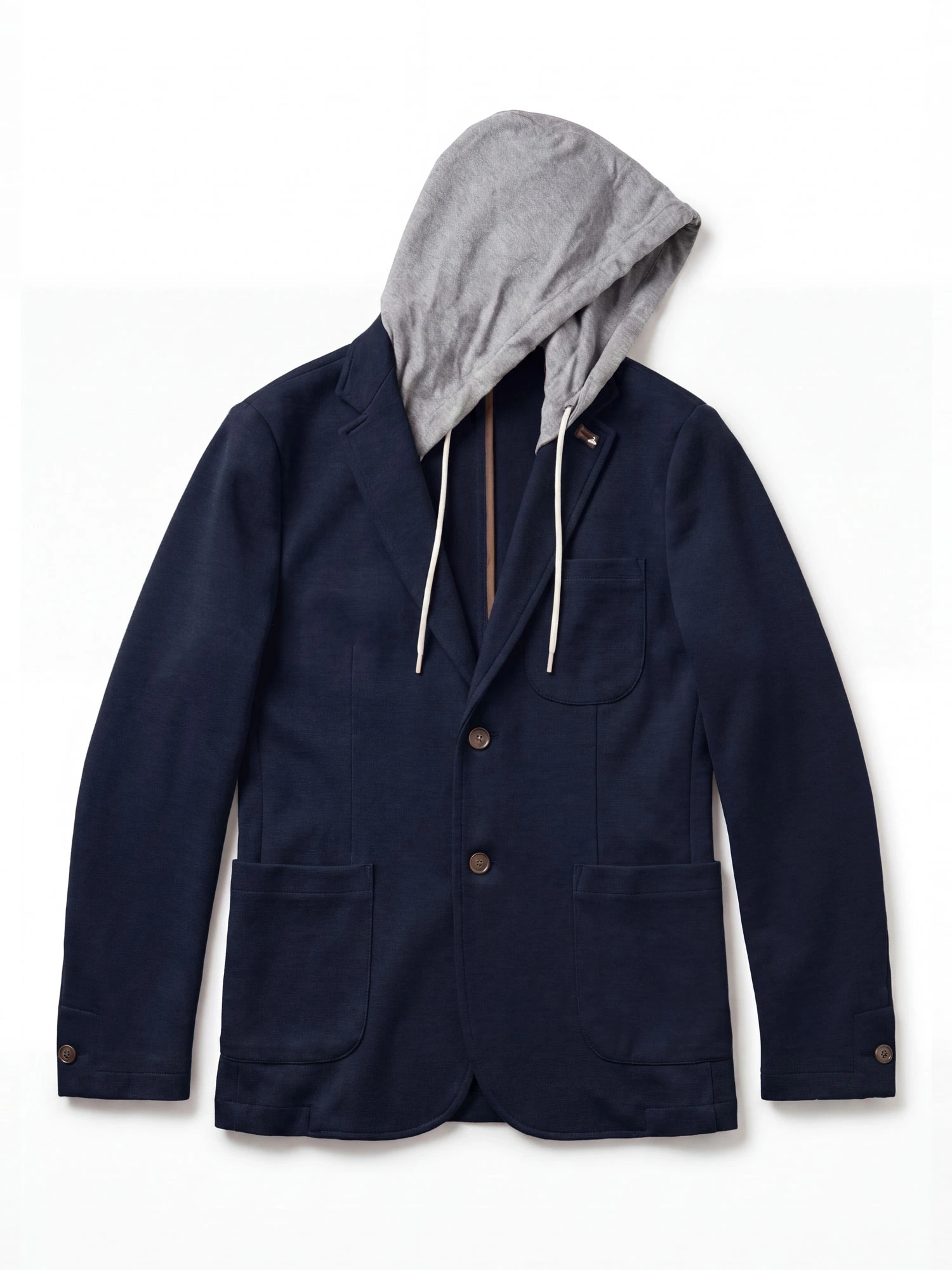 GIACCA CAPP. PIQUET STRETCH BLU