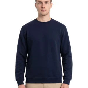 FELPA GIROCOLLO BLU