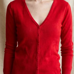 CARDIGAN BASIC RED