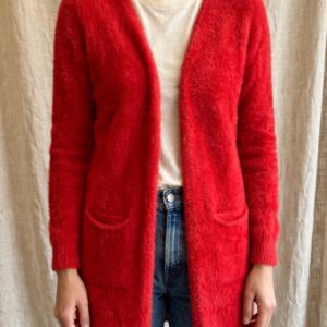 CARDIGAN LUNGO RED
