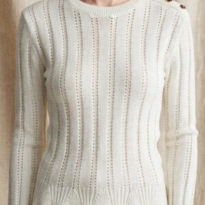 PULL CORTO FORATO MILK