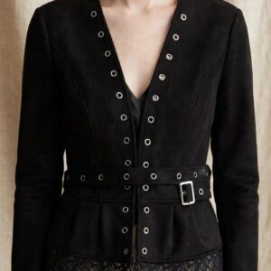 ECO SUEDE JACKET BLACK