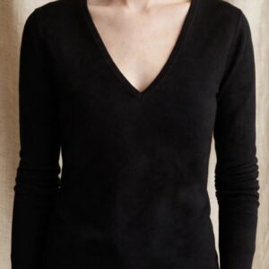 PULL COLLO A V BLACK