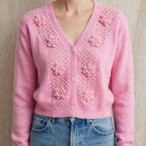 CARDIGAN RICAMATO PINK