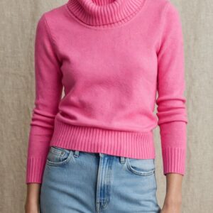 PULL BASIC COLLO ALTO PINK