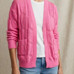 CARDIGAN TRECCE PINK